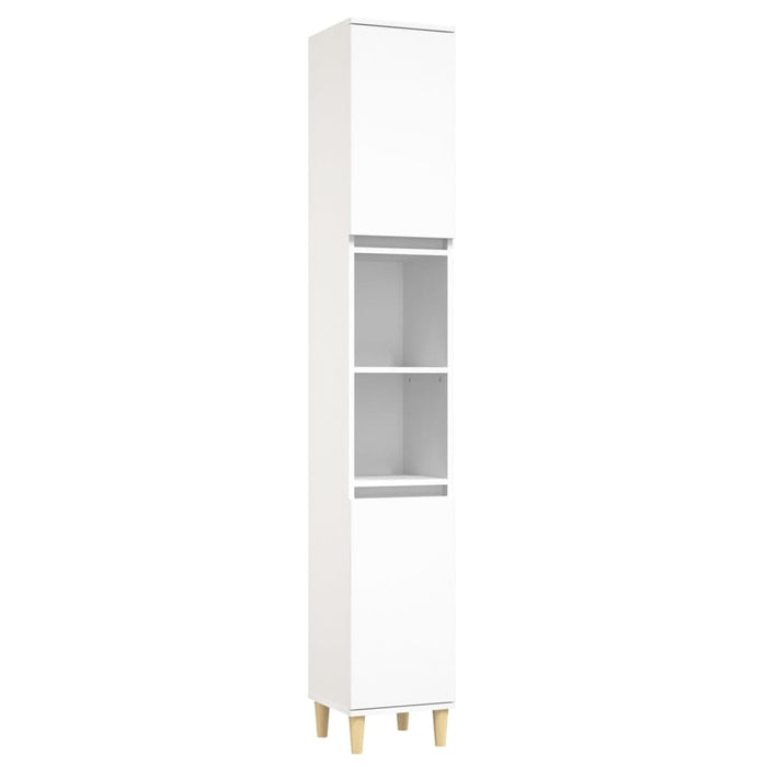 Set Mobili da Bagno 3 pz Bianco in Legno Multistrato 3185597