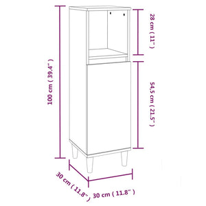 Set Mobili da Bagno 3 pz Bianco in Legno Multistrato 3185597