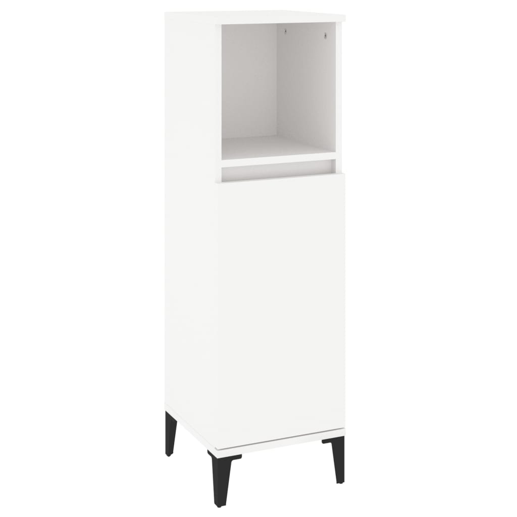 Set Mobili da Bagno 3 pz Bianco in Legno Multistrato 3185605