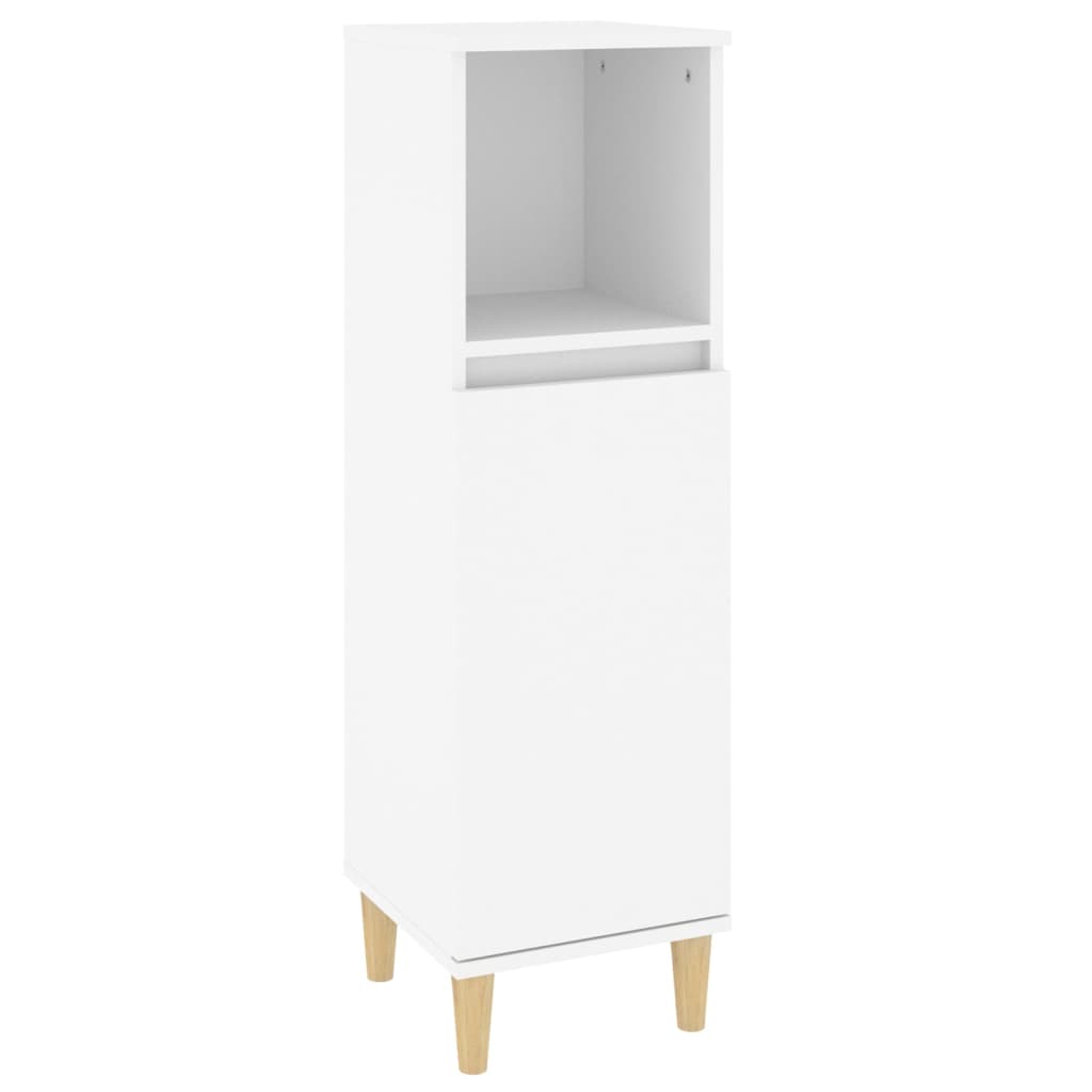 Set Mobili da Bagno 3 pz Bianco in Legno Multistrato 3185613