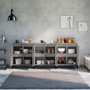 Credenze 3pz Grigio Sonoma 60x35x70 cm in Legno Multistrato 3185781