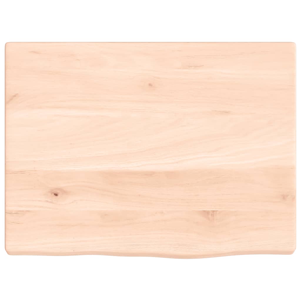 Piano Bagno 40x30x2 cm in Legno Massello Non Trattato 3155993