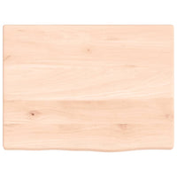 Piano Bagno 40x30x2 cm in Legno Massello Non Trattato 3155993