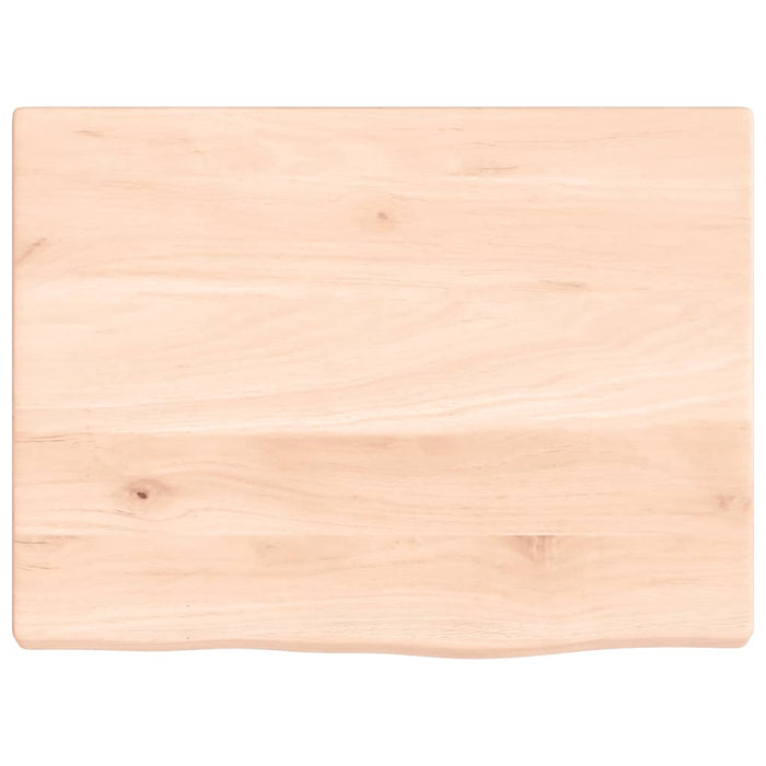 Piano Bagno 40x30x2 cm in Legno Massello Non Trattato 3155993