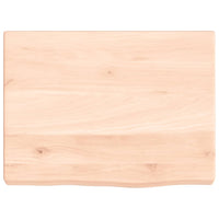 Piano Bagno 40x30x4 cm in Legno Massello Non Trattato 3155994