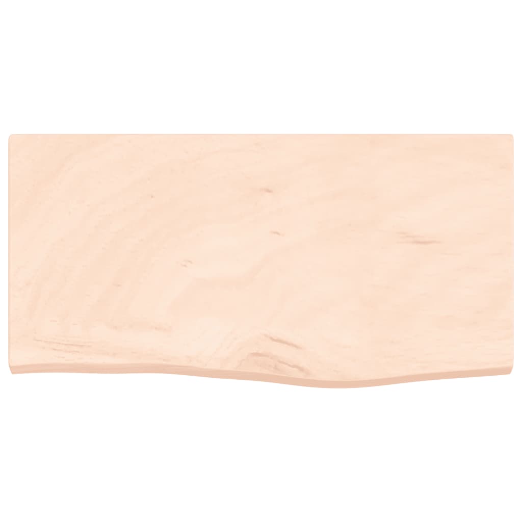 Piano Bagno 60x30x4 cm in Legno Massello Non Trattato 3156006