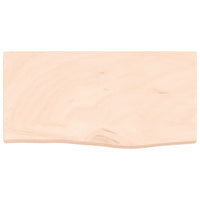 Piano Bagno 60x30x4 cm in Legno Massello Non Trattato 3156006