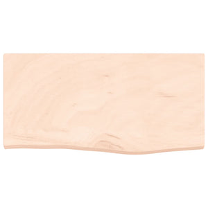 Piano Bagno 60x30x4 cm in Legno Massello Non Trattato 3156006