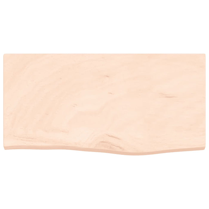 Piano Bagno 60x30x(2-4) cm in Legno Massello Non Trattatocod mxl 74444