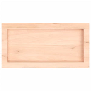 Piano Bagno 60x30x4 cm in Legno Massello Non Trattato 3156006