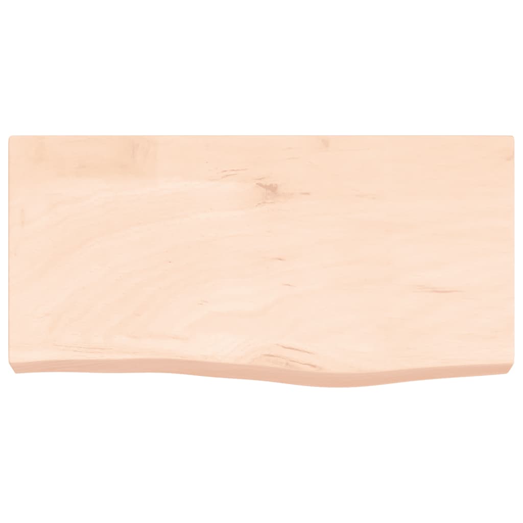 Piano Bagno 60x30x(2-6) cm in Legno Massello Non Trattato 3156007