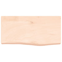 Piano Bagno 60x30x(2-6) cm in Legno Massello Non Trattato 3156007