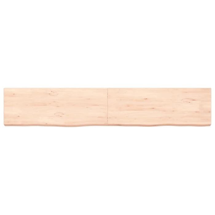 Piano Bagno 160x30x(2-6) cm in Legno Massello Non Trattatocod mxl 95942