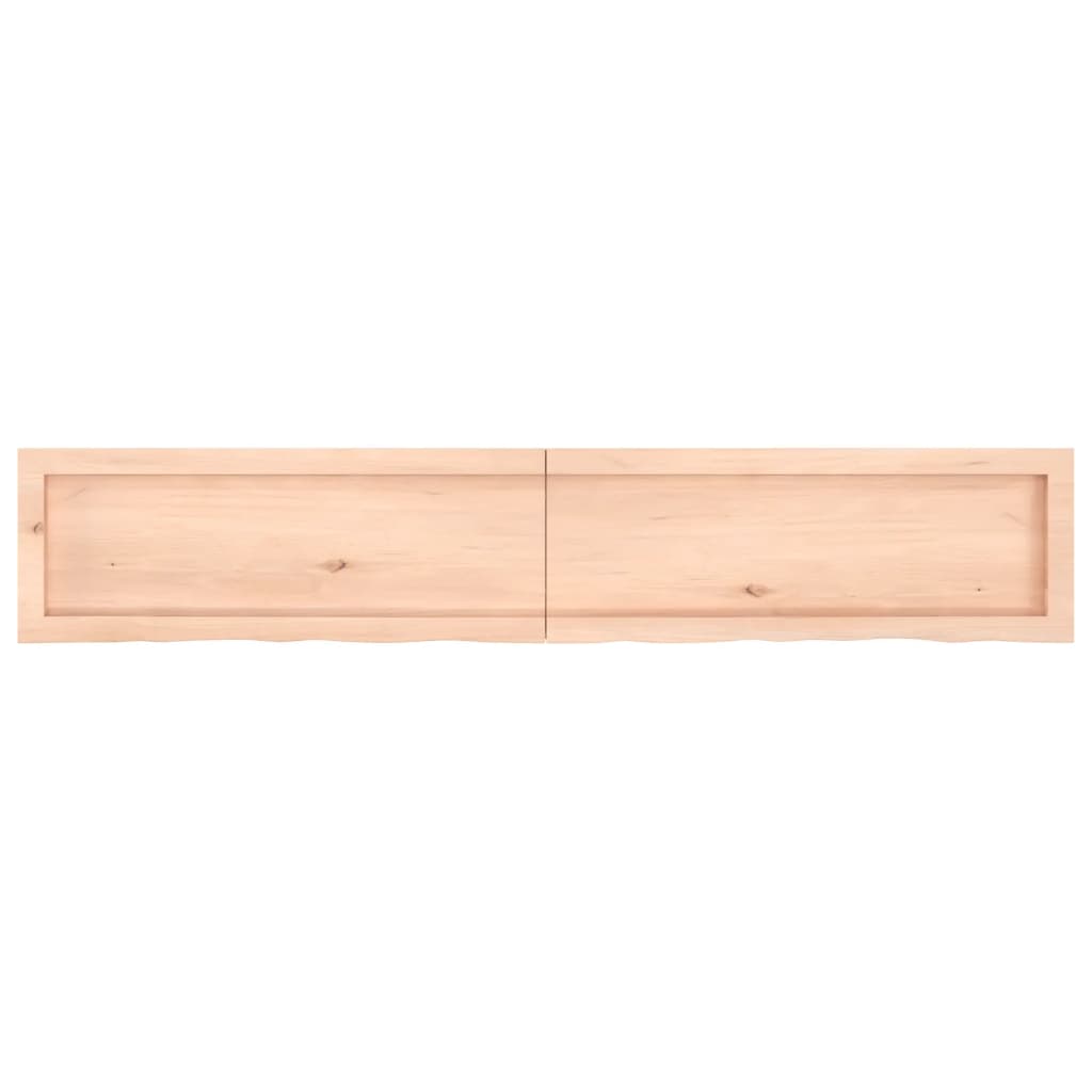 Piano Bagno 160x30x6 cm in Legno Massello Non Trattato 3156058