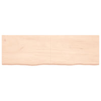 Piano Bagno 160x50x4 cm in Legno Massello Non Trattato 3156061