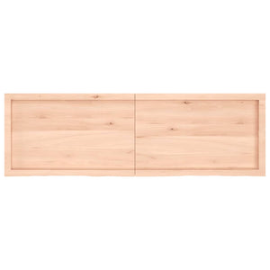 Piano Bagno 160x50x6 cm in Legno Massello Non Trattato 3156062