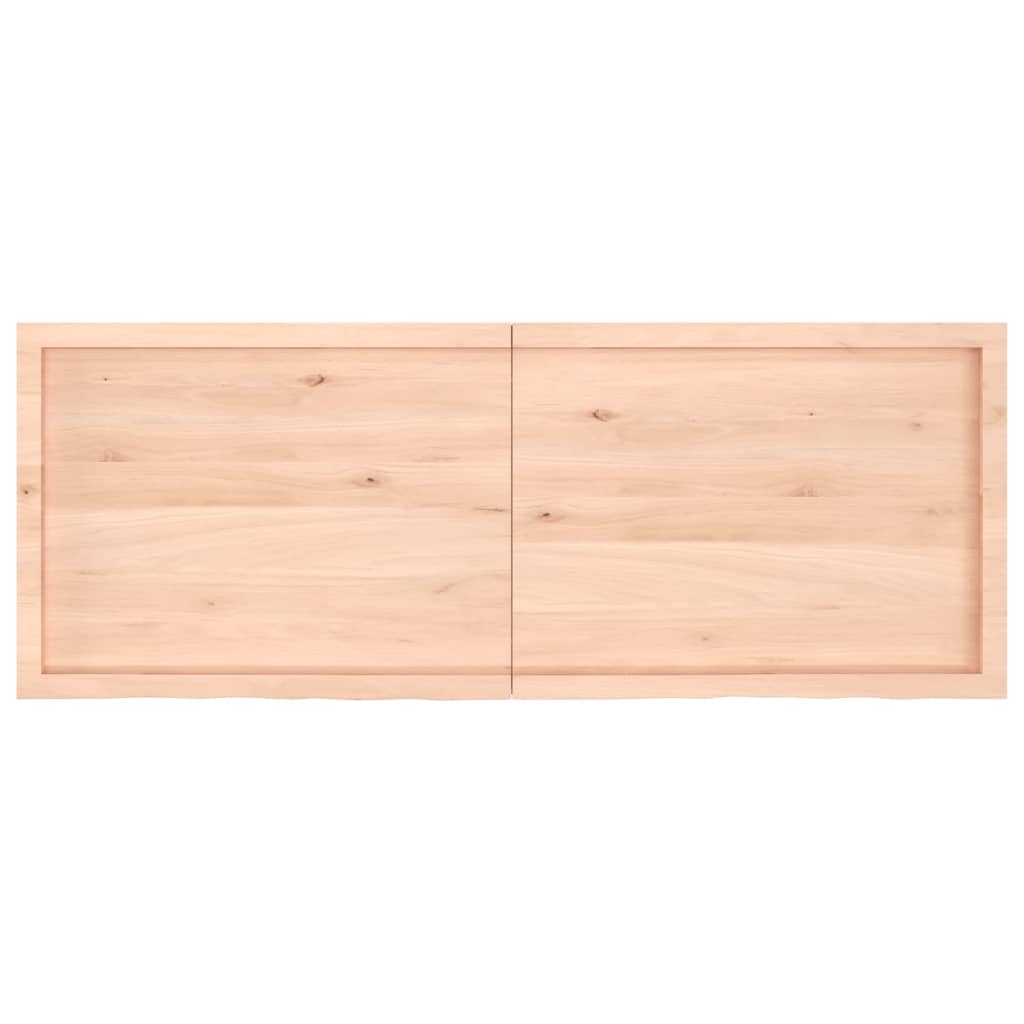 Piano Bagno 160x60x4 cm in Legno Massello Non Trattato 3156063