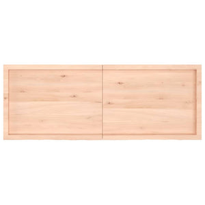 Piano Bagno 160x60x4 cm in Legno Massello Non Trattato 3156063