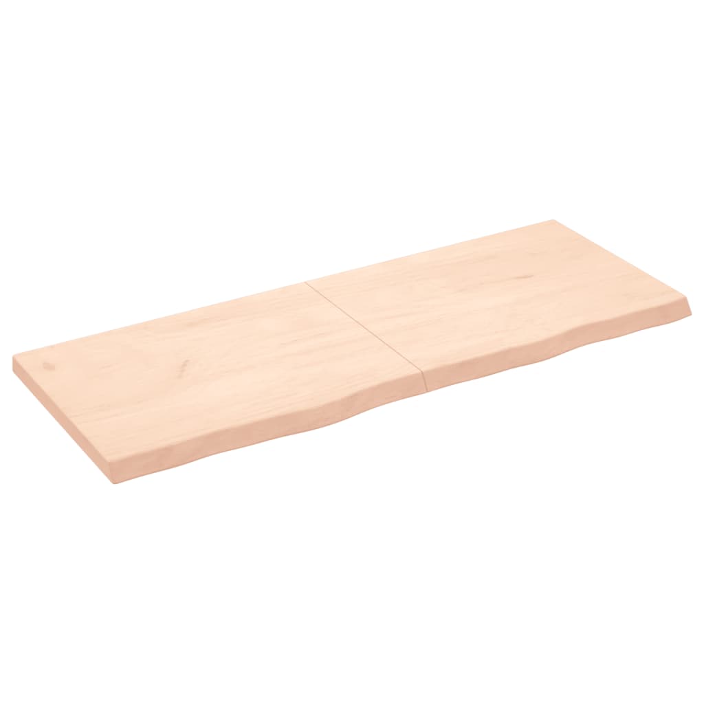 Piano Bagno 160x60x(2-6) cm in Legno Massello Non Trattato 3156064