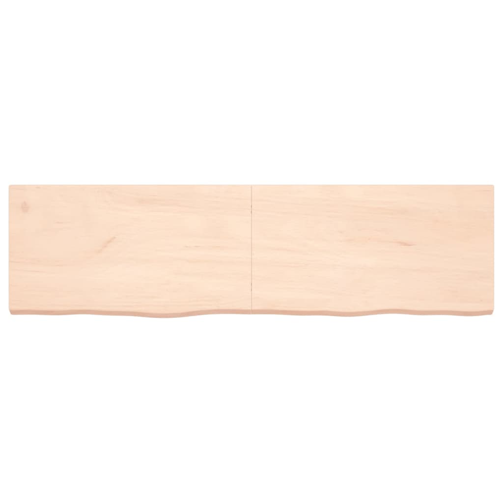 Piano Bagno 180x50x6 cm in Legno Massello Non Trattato 3156070