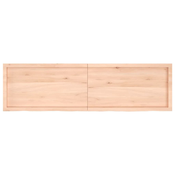 Piano Bagno 180x50x6 cm in Legno Massello Non Trattato 3156070