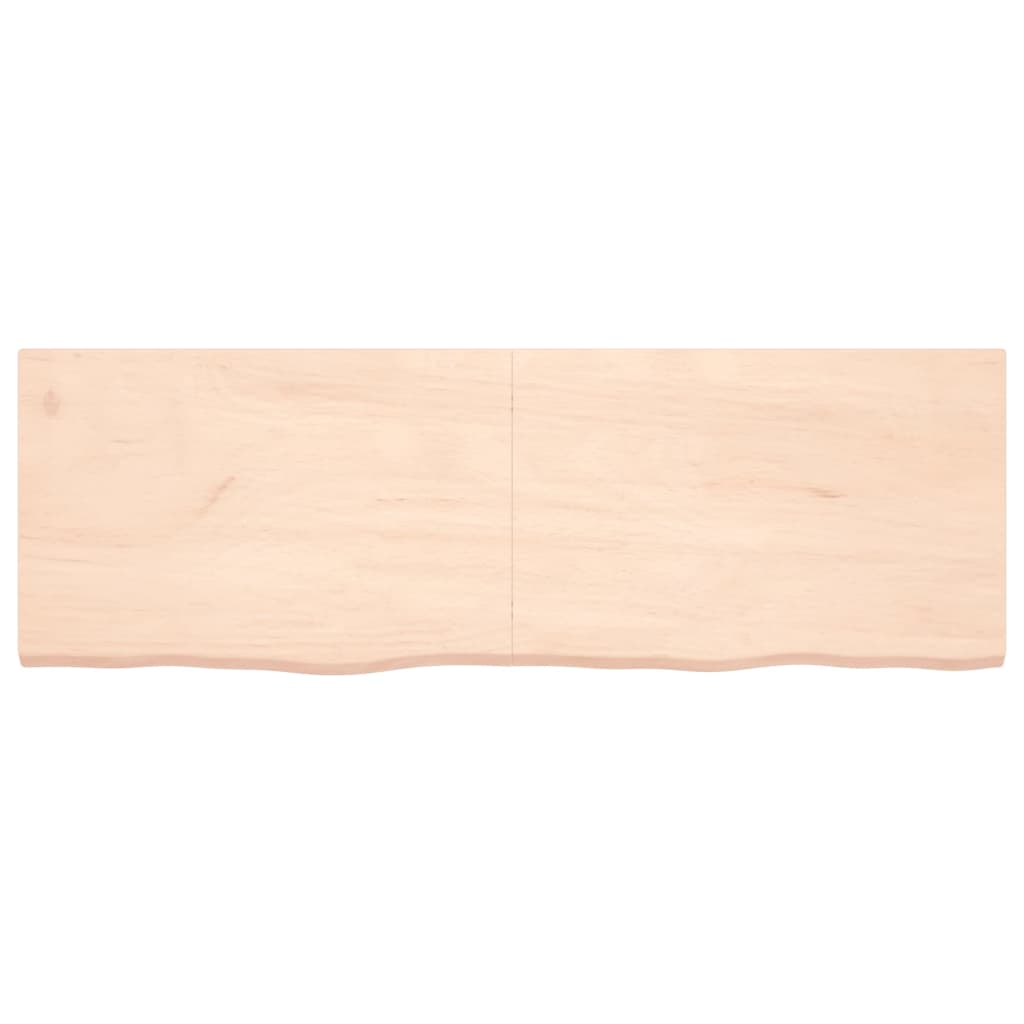 Piano Bagno 180x60x4 cm in Legno Massello Non Trattato 3156071