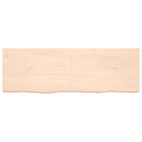 Piano Bagno 180x60x4 cm in Legno Massello Non Trattato 3156071