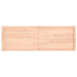 Piano Bagno 180x60x4 cm in Legno Massello Non Trattato 3156071