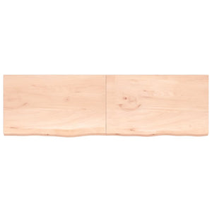 Piano Bagno 200x60x(2-4) cm in Legno Massello Non Trattato 3156079