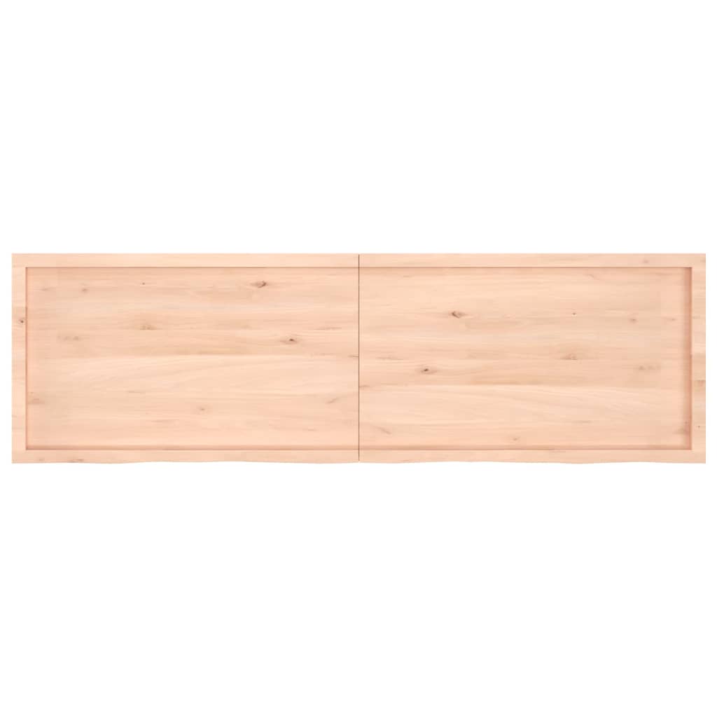 Piano Bagno 200x60x(2-4) cm in Legno Massello Non Trattato 3156079