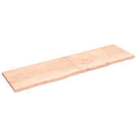 Piano Bagno 220x60x(2-4) cm in Legno Massello Non Trattatocod mxl 95884