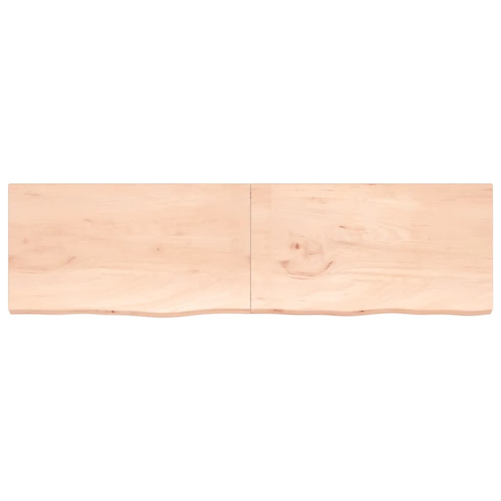 Piano Bagno 220x60x(2-4) cm in Legno Massello Non Trattatocod mxl 95884