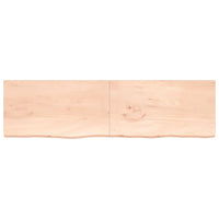 Piano Bagno 220x60x(2-4) cm in Legno Massello Non Trattatocod mxl 95884