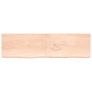 Piano Bagno 220x60x(2-4) cm in Legno Massello Non Trattatocod mxl 95884