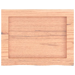 Piano Bagno Marrone Chiaro 40x30x6 cm Legno Massello Trattato 3156091