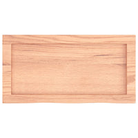 Piano Bagno Marrone 60x30x(2-4) cm Legno Massello Trattato 3156102