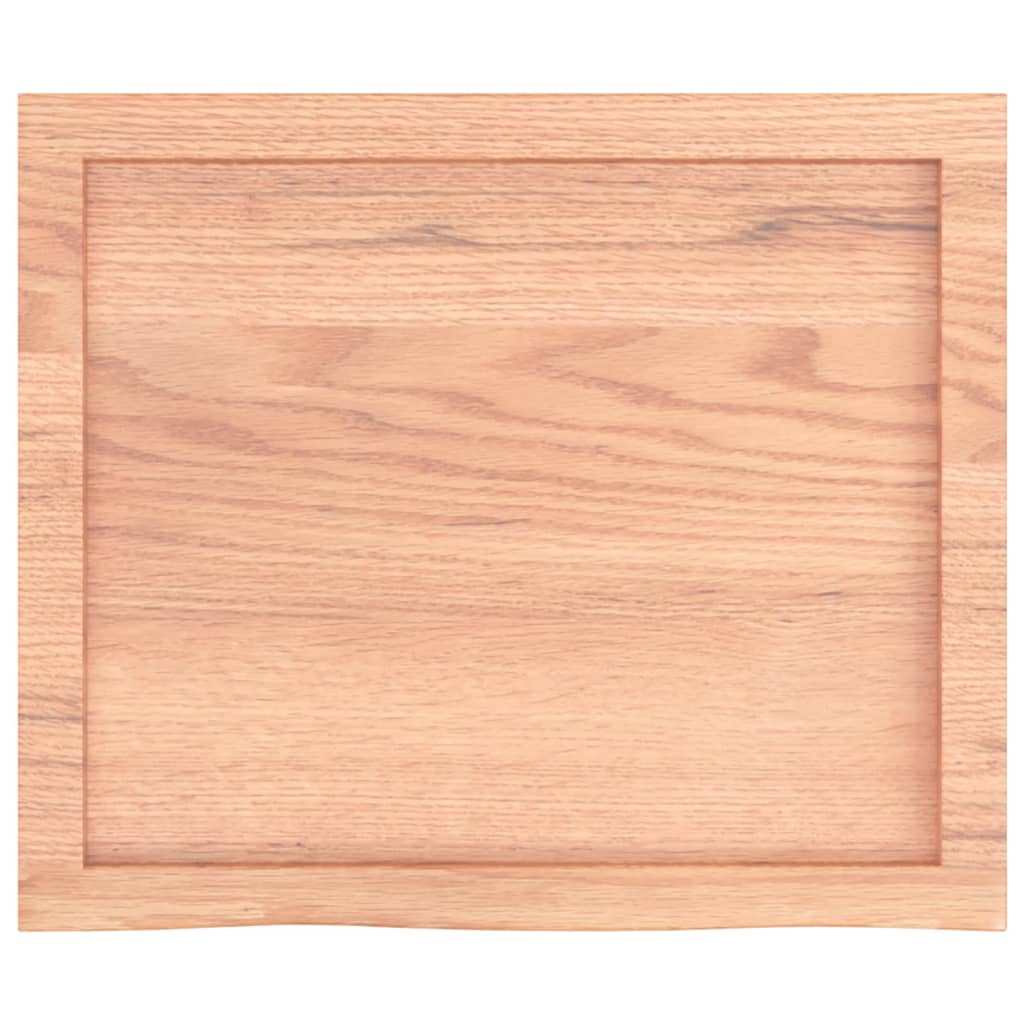 Piano Bagno Marrone 60x50x(2-6) cm Legno Massello Trattato 3156109