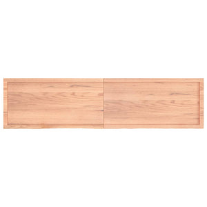 Piano Bagno Marrone 200x50x(2-6) cm Legno Massello Trattato 3156174