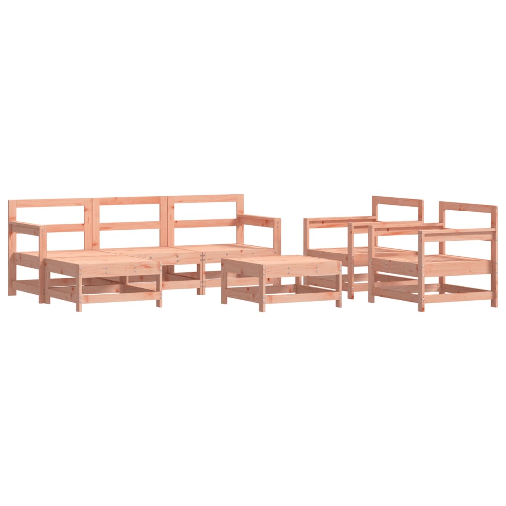 Set Divani Giardino 7 pz con Cuscini Legno Massello di Douglas 3185834