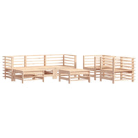 Set Divani da Giardino 7 pz con Cuscini in Legno Massello 3185836