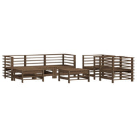 Set Divani da Giardino 7 pz con Cuscini in Legno Massello Mielecod mxl 124438