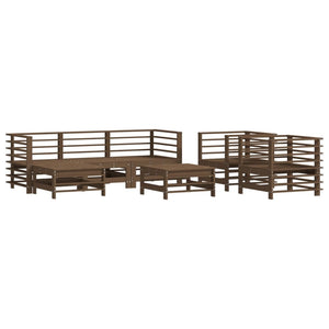 Set Divani da Giardino 7 pz con Cuscini in Legno Massello Mielecod mxl 124438