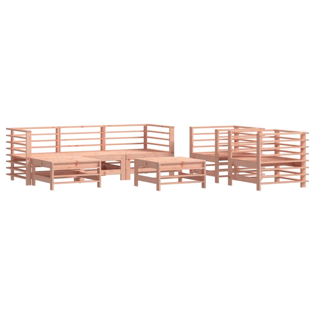 Set Divani Giardino 7 pz con Cuscini Legno Massello di Douglas 3185841