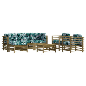 Set Divani da Giardino 7pz con Cuscini Legno Impregnato di Pino 3185842