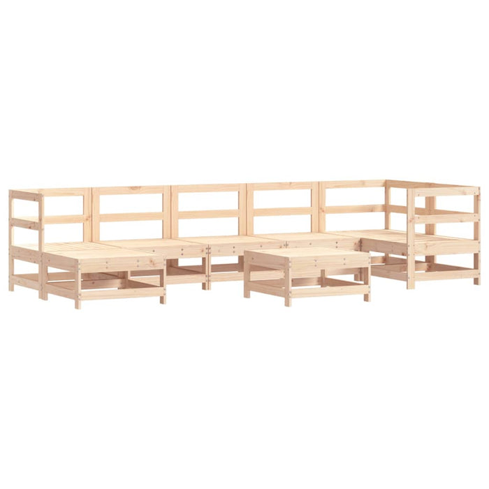 Set Divani da Giardino 8 pz con Cuscini in Legno Massello 3185850