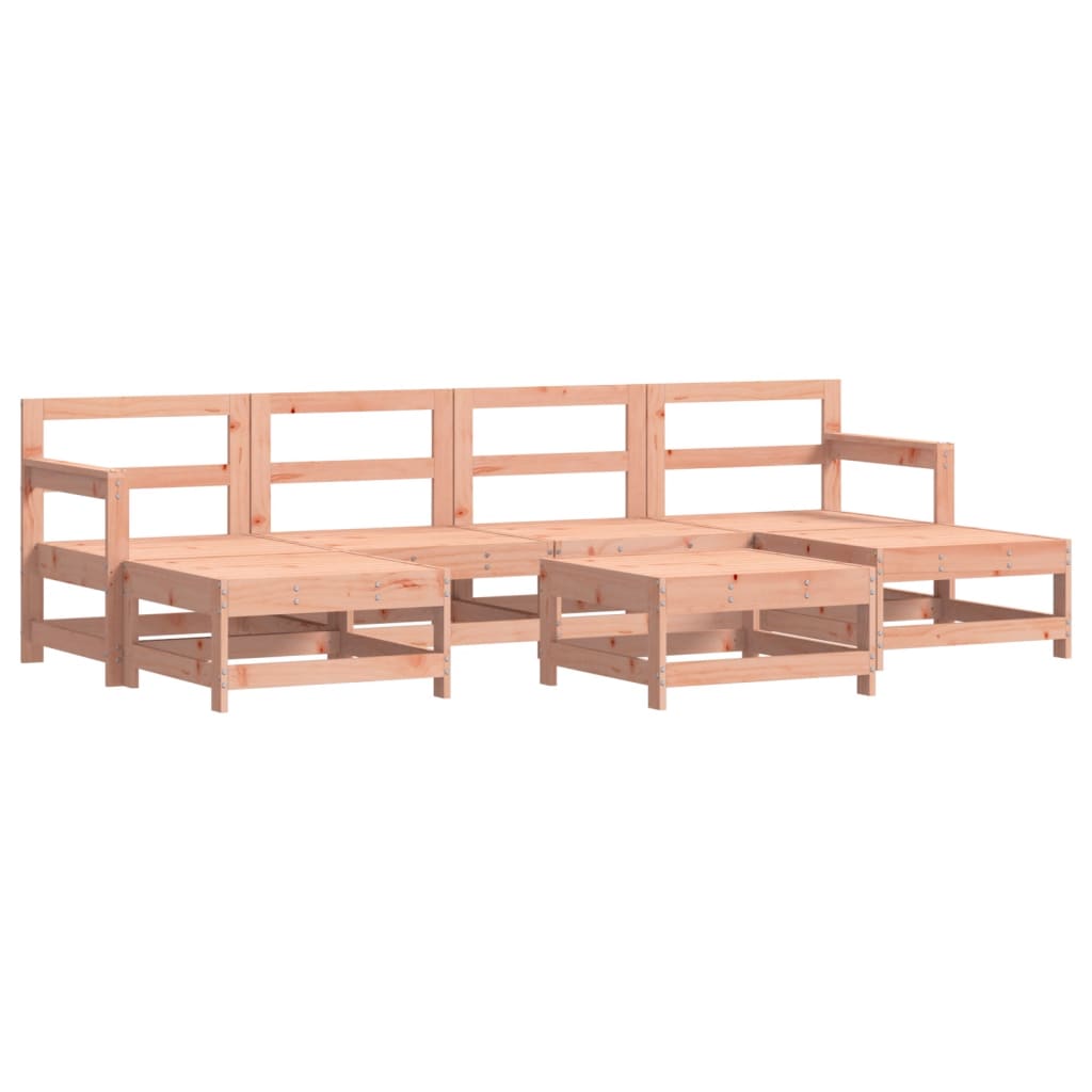 Set Divani Giardino 7 pz con Cuscini Legno Massello di Douglas 3185939