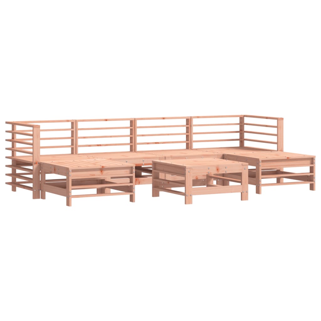 Set Divani Giardino 7 pz con Cuscini Legno Massello di Douglas 3185953