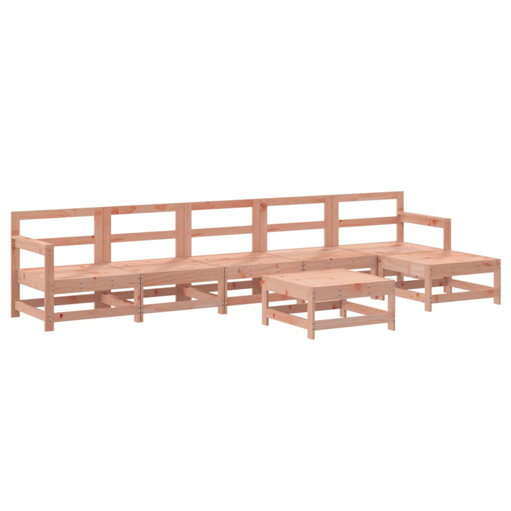 Set Divani Giardino 7 pz con Cuscini Legno Massello di Douglas 3185974