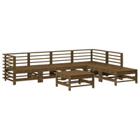 Set Divani da Giardino 7 pz con Cuscini in Legno Massello Mielecod mxl 100503