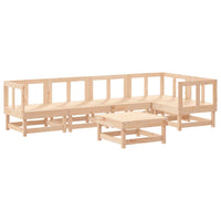 Set Divani da Giardino 6 pz con Cuscini in Legno Massello 3185983